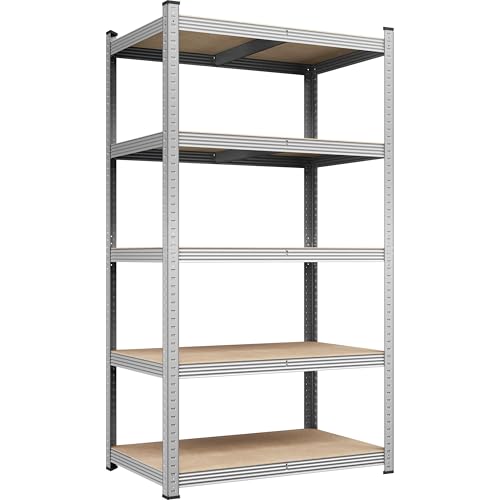 5-Tier Adjustable Metal Shelving Unit for Garage, Pantry, and Warehouse M7734
