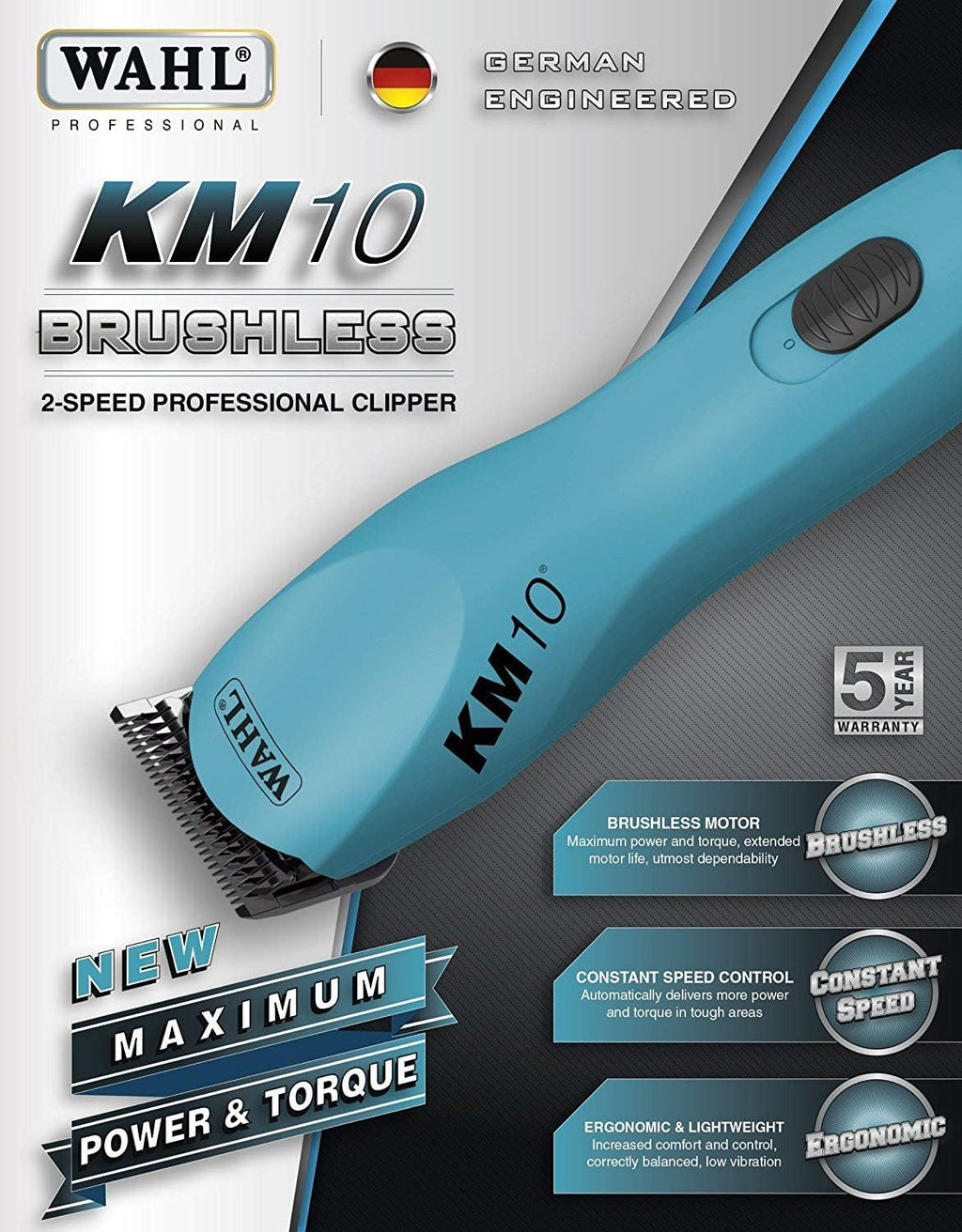 2 Speed Brushless Animal Clipper with Clipper Oil Y293