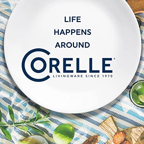 6-Piece 10.25" Dinner Round Plates, Lightweight, Chip and Scratch Resistant, Microwave and Dishwasher Safe H1205