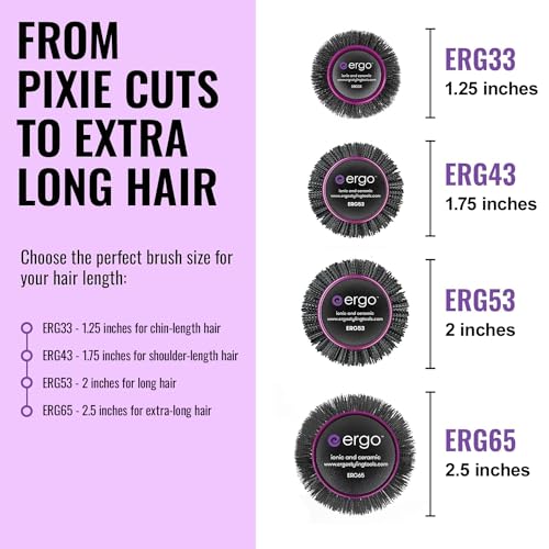 Round Brush for Blow Out - Salon Quality Hair Brushes for Women - Roller Brush for Blow Drying - Wet and Dry Hair Styling - Volumizing Blowout Brush O49906