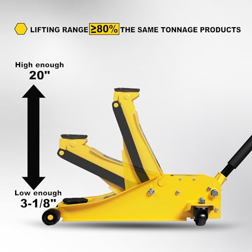 2.5 Ton Trolley Jack with Carrying Case Hydraulic Low Profile Floor Jack for Cars C877326