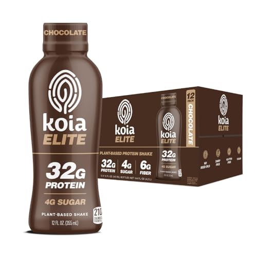 Plant Based Protein Shake, Chocolate, 32g Protein, 12 Fl Oz (Pack of 12) X659400
