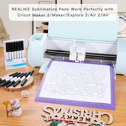 Variety Pens for Cricut, 7 Pack Fine Point, Glitter Gel, Marker & Calligraphy Set U303437
