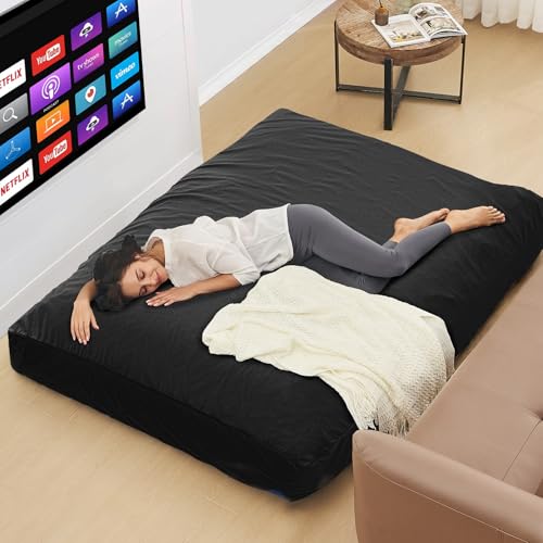 Giant Bean Bag Chair Convertible Bed with Microfiber Cover X2136