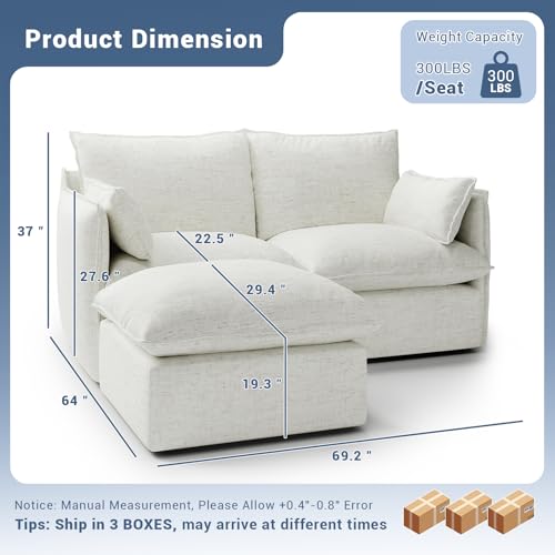 Modular Sectional Sofa, Waterproof Down Filled, Dark Gray C7587