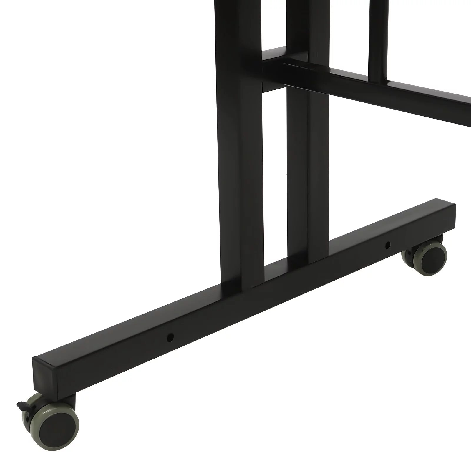 24" Mobile Stand Up Desk Adjustable Height with Wheels for Home Office A350689