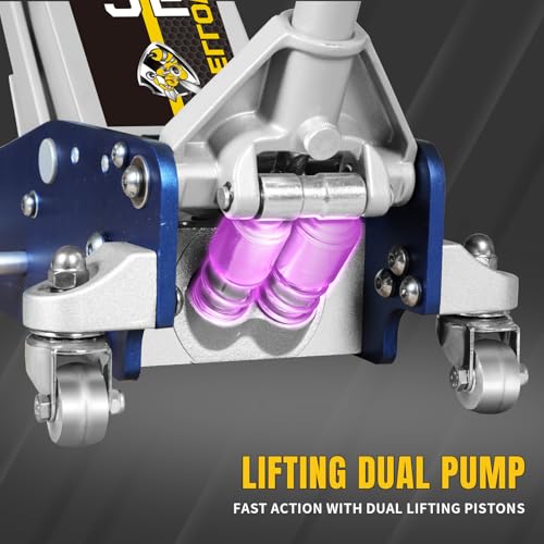 2.5 Ton Trolley Jack with Carrying Case Hydraulic Low Profile Floor Jack for Cars C877326