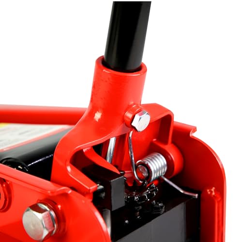 Heavy Duty Hydraulic Floor Jack, Low Profile Steel Racing Jack, 2 Ton Capacity, Blue H1350