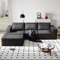 Modular Sectional Couch with L-Shape Chaise, Deep Seat, White Q446344