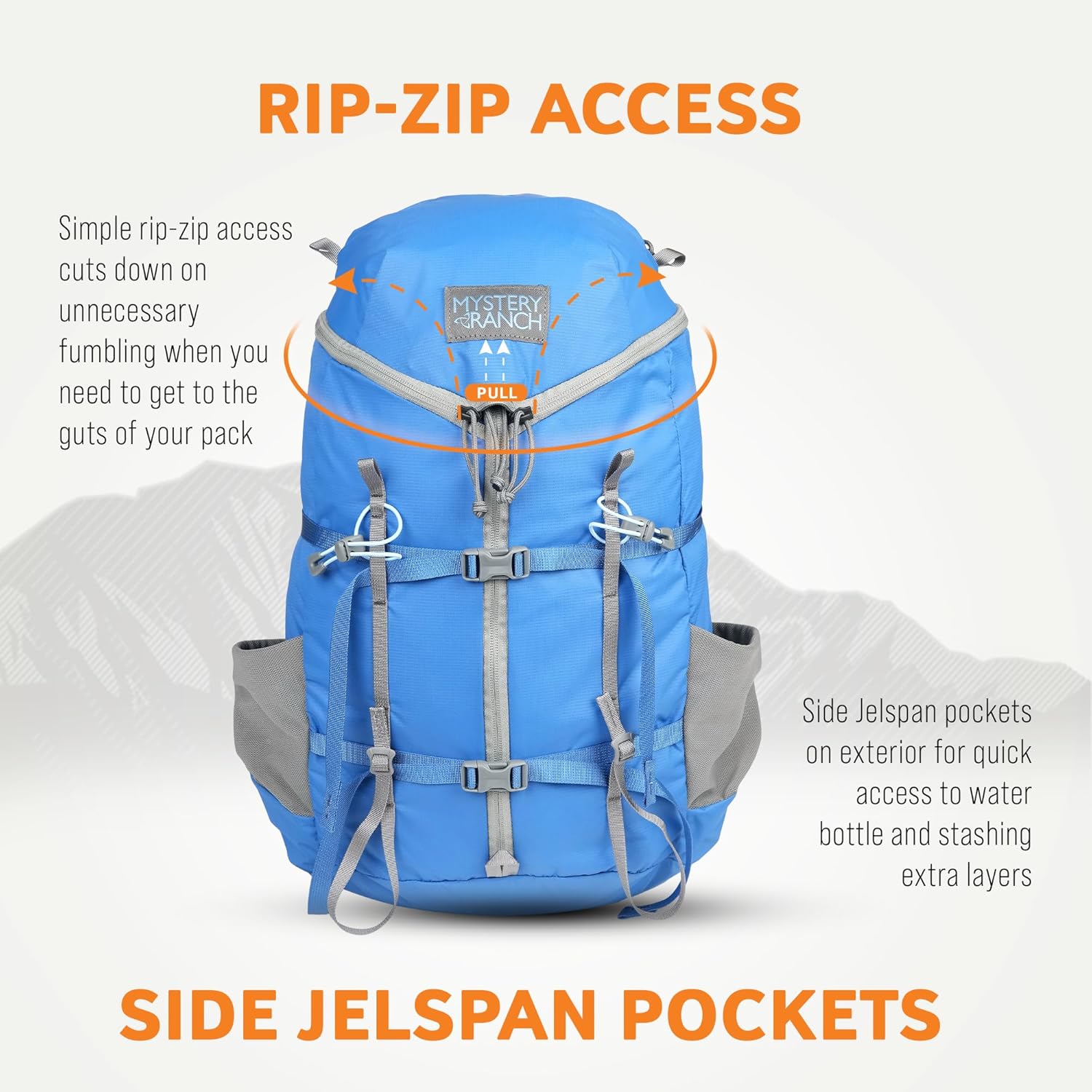 Hiking Backpack Daypack Travel Bag, Pacific, L/XL X26134
