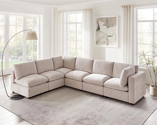 Modular Sectional Sofa with Ottoman for Small Apartments G42700