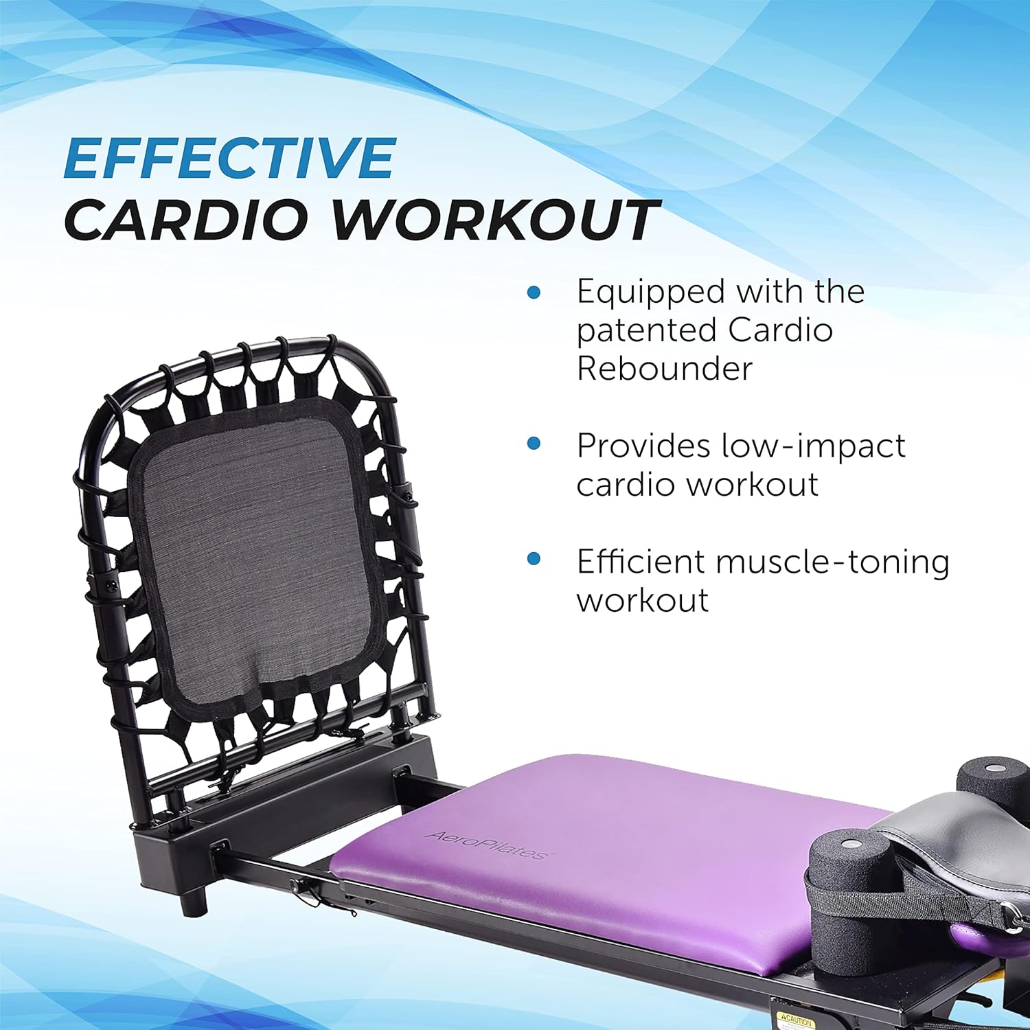 Pilates Reformer Workout Machine for Home Gym with Cardio Rebounder Q517482