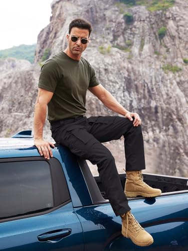 Men's Tactical Cargo Pants with Stretch Ripstop Fabric L859