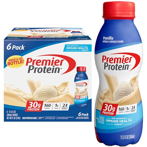 Café Latte Protein Shake, 30g Protein, 1g Sugar, 11.5 fl oz, 12 Pack W5537