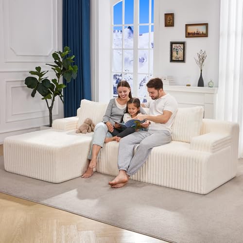Modular L-Shape Sectional Sofa with Oversized Chaise A47792