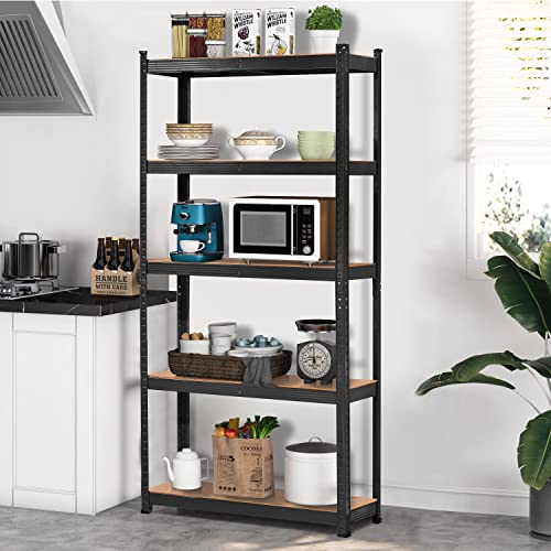 5-Tier Adjustable Metal Shelving Unit for Garage, Pantry, and Warehouse M7734