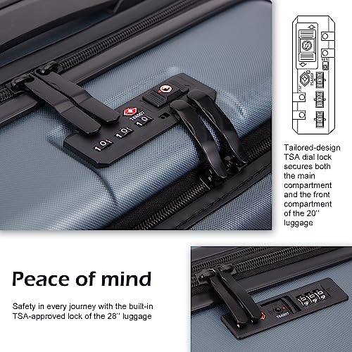Carry-On Spinner Trolley with Pocket Compartment, 20in W357