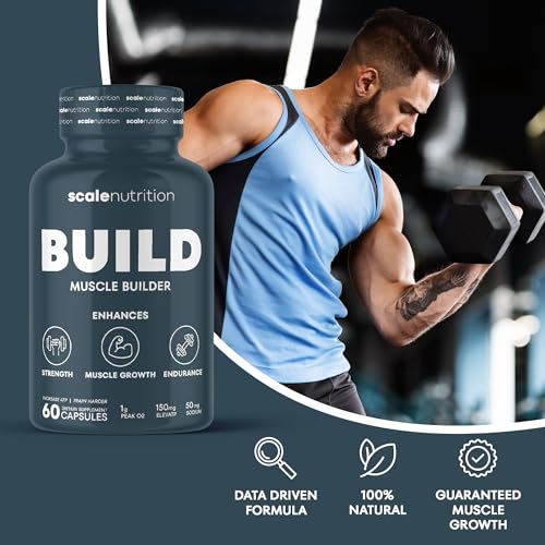 Muscle Builder Supplement for Growth, Strength & Endurance, 60 Capsules O682720