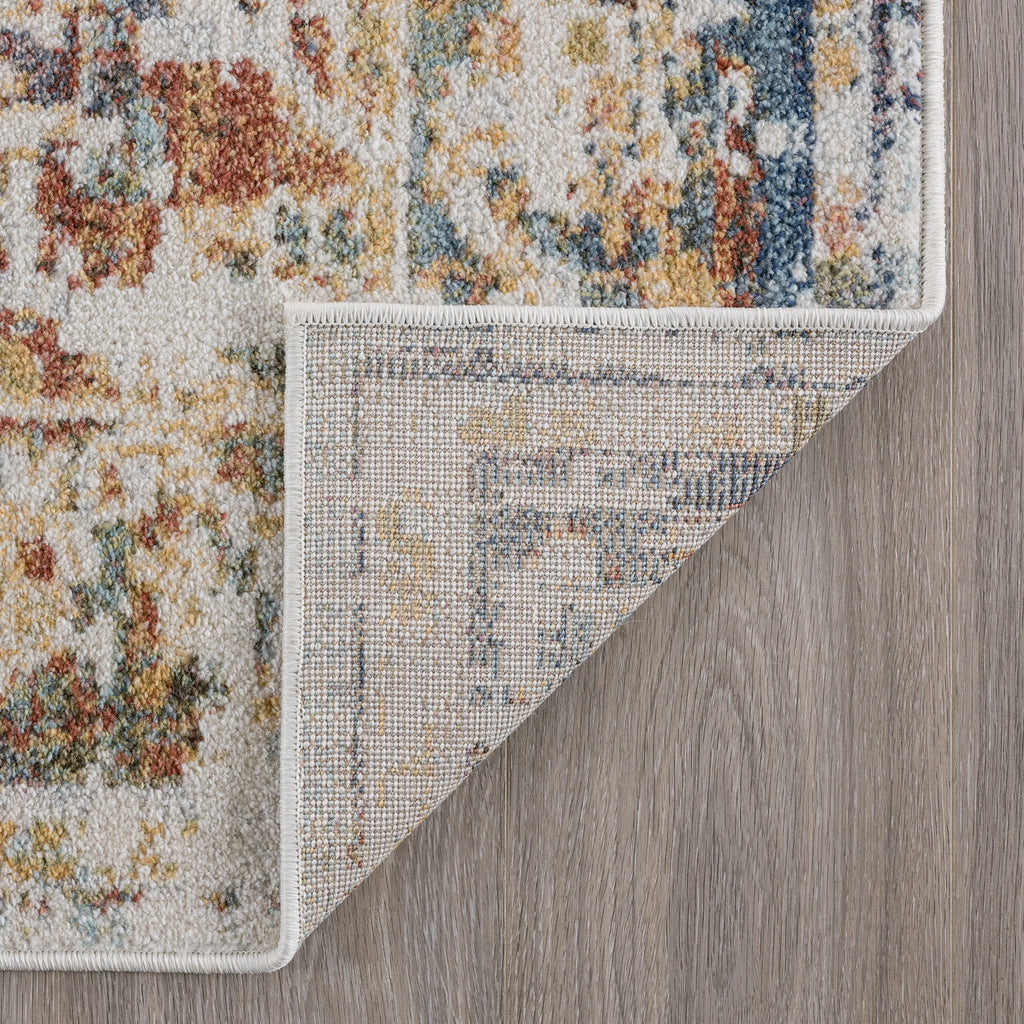 5x7 Area Rug Navy Cream Living Room D91507