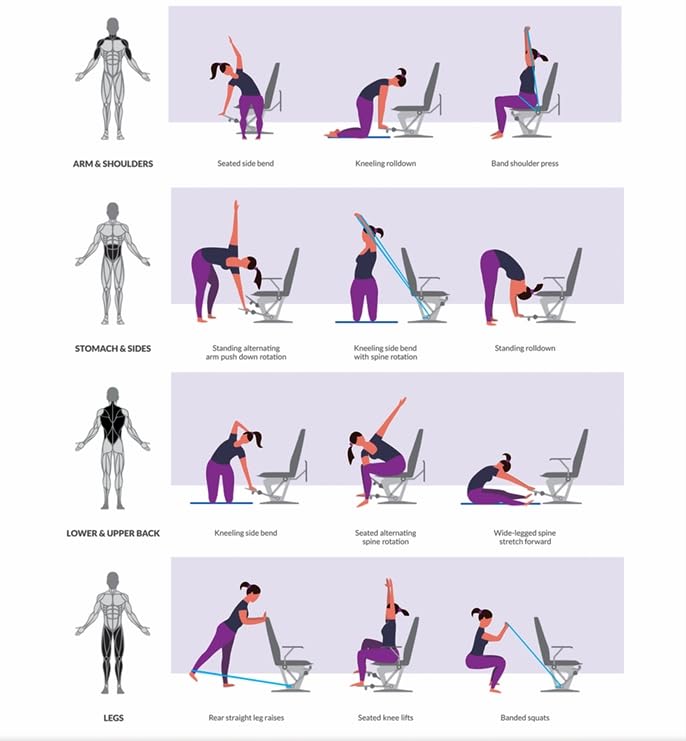 Pilates Reformer Chair for Home Gym Workout P58458