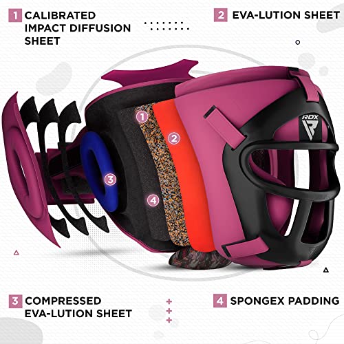 Boxing Headgear MMA Muay Thai with Removable Face Grill for Sparring Training M748