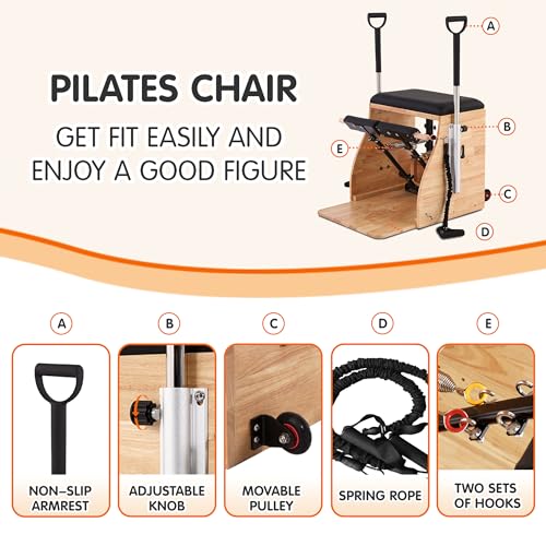Pilates Chair with Reformer for Home Workout T248249