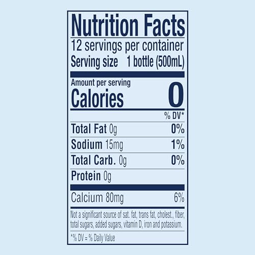 Sparkling Natural Mineral Water, 16.9 Fl Oz, Pack of 12 H722