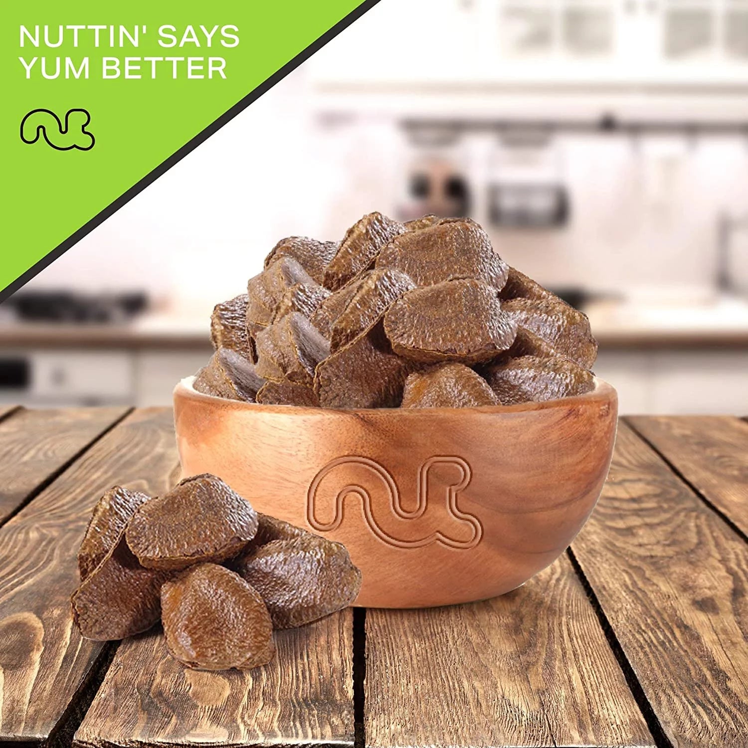 Raw Brazil Nuts In Shell, Whole, 48oz L57947