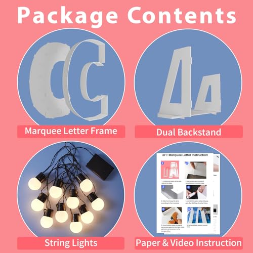 Marquee Light Up Letter C for Party Decor V1014