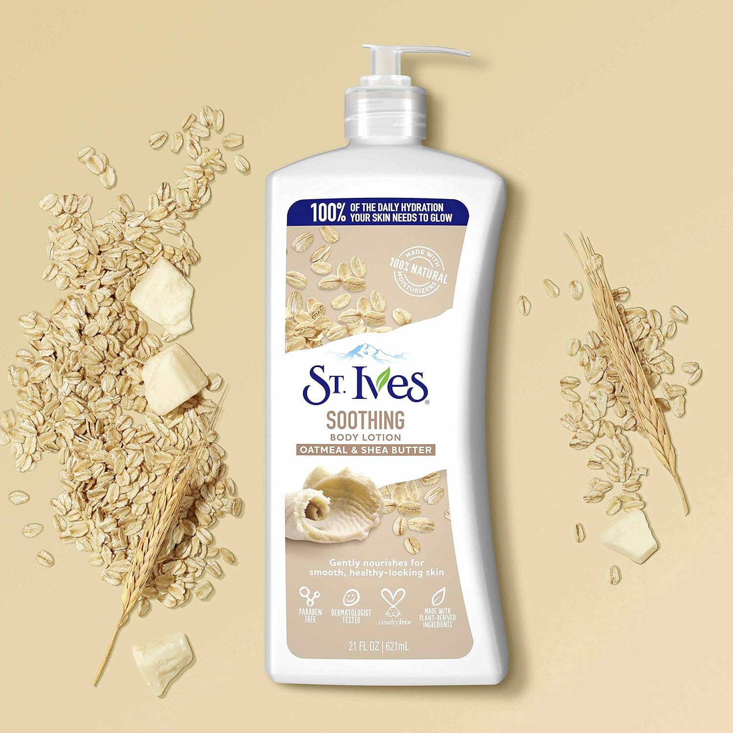 Soothing Hand & Body Lotion for Dry Skin with Oatmeal & Shea Butter, 21 oz I4855