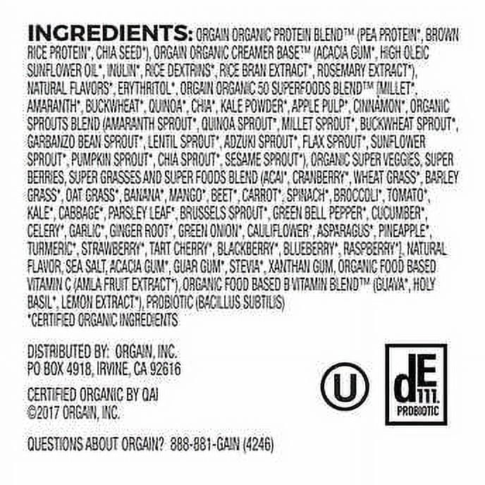 Organic Plant Protein and Superfoods Powder U595290
