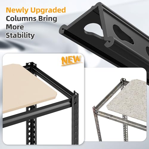 Storage Shelves 6 Tier Heavy Duty Metal Shelving Adjustable L7515