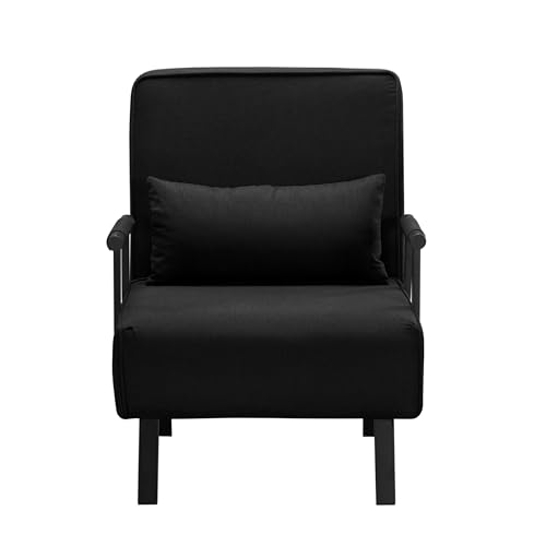 Sleeper Sofa Bed with Side Pocket, Convertible Futon Couch for Living Room X8857