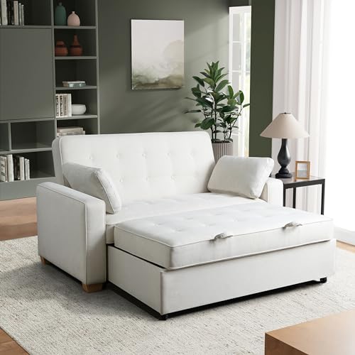 Convertible Sleeper Sofa, Queen Size, Navy Q5867