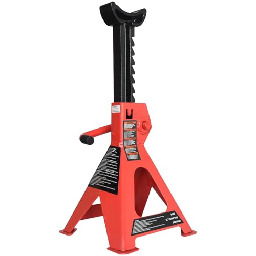 Steel Jack Auto Stands, 6,000 lb Capacity, 1 Pair V481