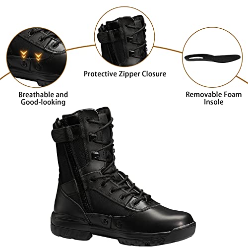 Men's Tactical Jungle Boots with Zipper S57307