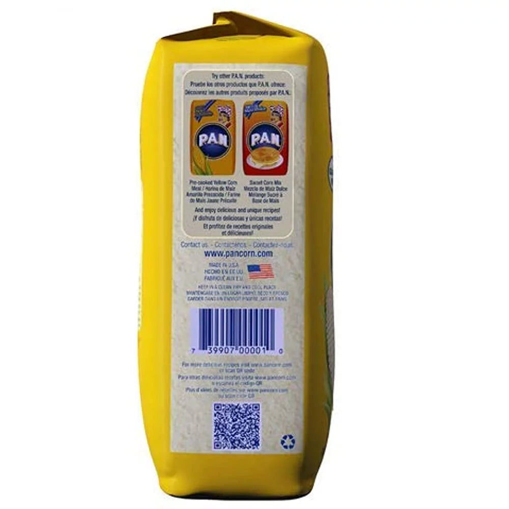 White Corn Meal Pre-cooked Gluten Free Kosher Flour for Arepas, 1 kg (Pack of 4) Z18516