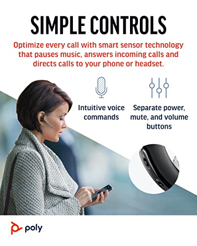 Wireless Headset with Noise-Canceling Mic and Voice Controls A7368