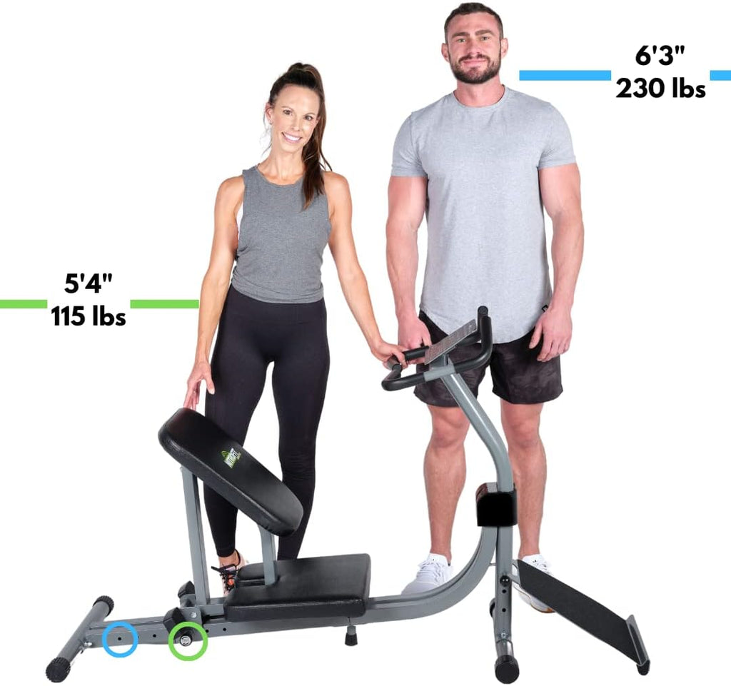 Full Body Stretching Machine with Adjustable Sliding Seat and Slant Board for Flexibility and Back Pain Relief N741418