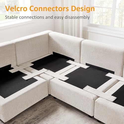 Modular Sectional Sofa with Ottoman for Small Apartments G42700