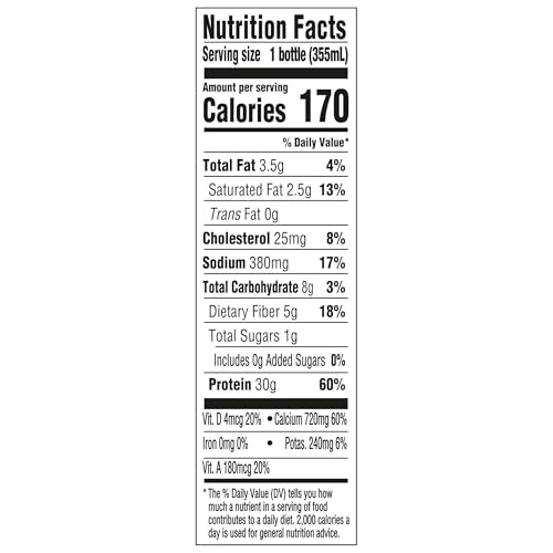 Protein Shake, Salted Caramel, 30g Protein, Ready to Drink, 12 fl oz, 12 Count R631