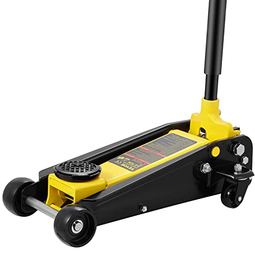3 Ton Low Profile Floor Jack, Heavy-Duty Steel Racing Jack with Quick Lift Pump, 5.12"-20" Lifting Range O699899