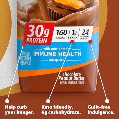 Cafe Latte Protein Shake, 30g Protein, 11 fl oz, Pack of 12 W88530