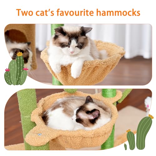 Cat Tree Tower with Scratching Post for Indoor Cats I182