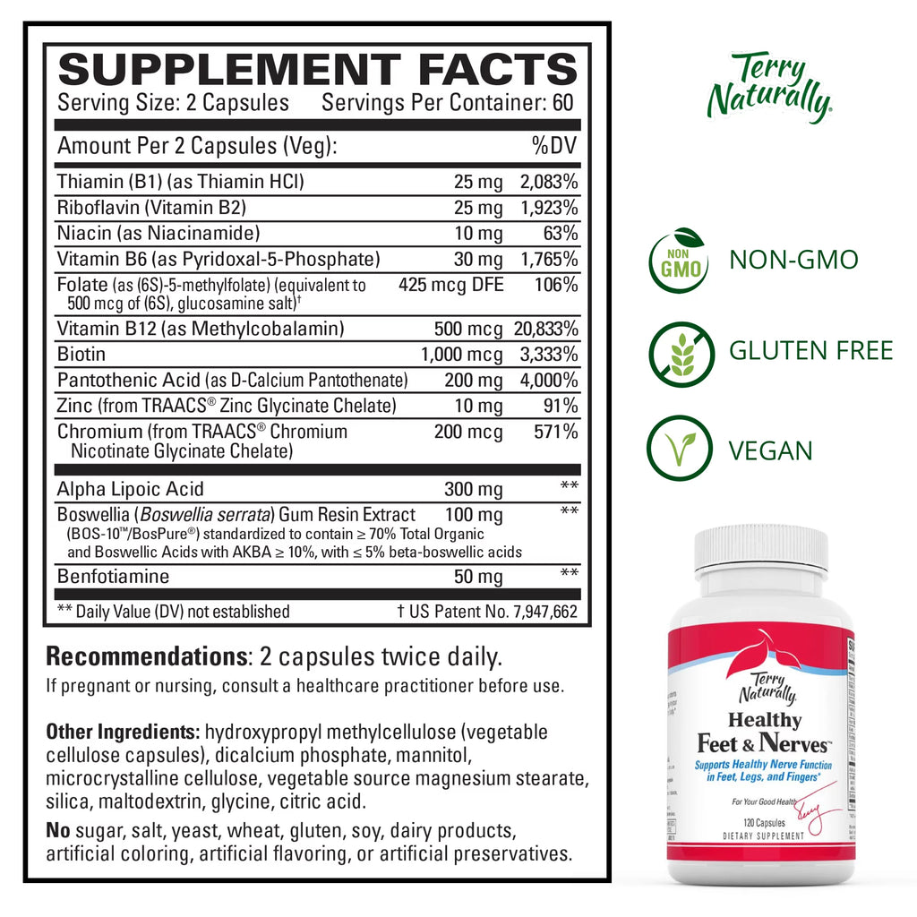 Healthy Feet & Nerves - 120 Capsules V739
