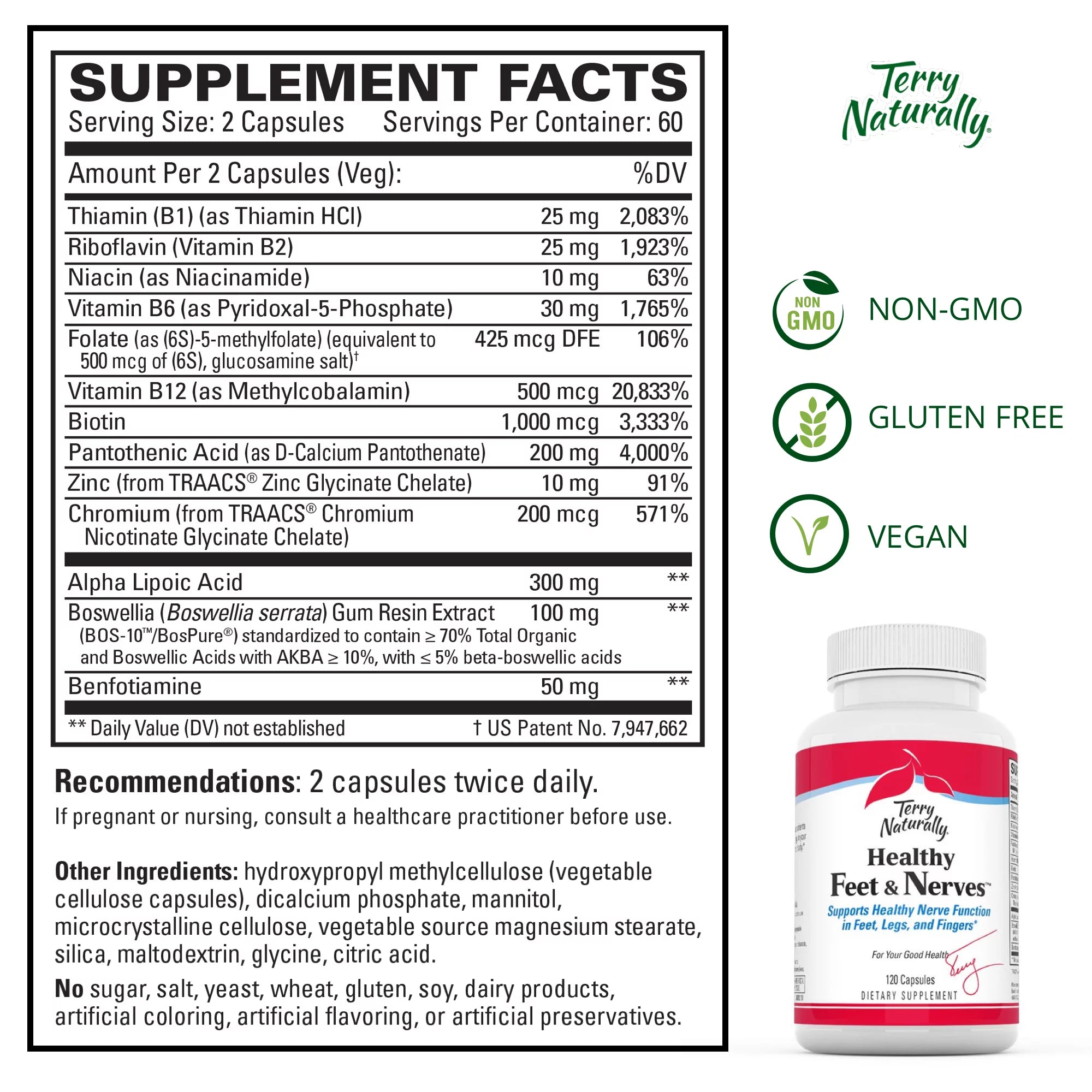 Healthy Feet & Nerves - 120 Capsules V739