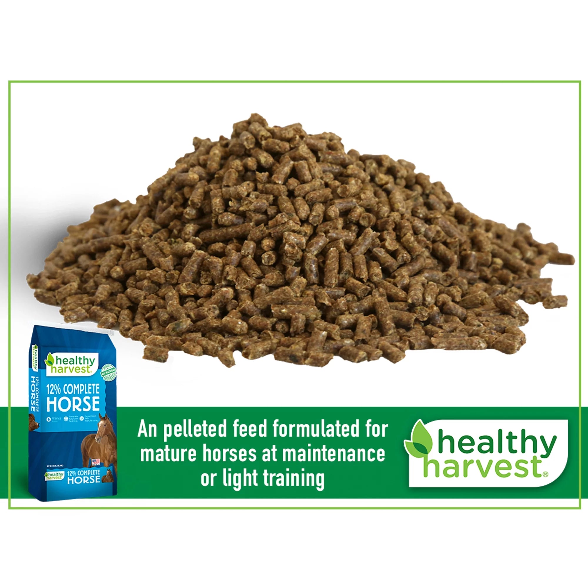 Complete Horse Feed Pellets for Mature Horses, 40 lb B540556