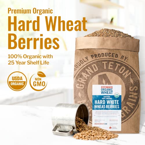 Organic Hard White Wheat Berries, 43 lbs Q419803