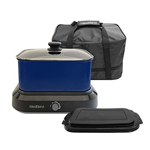 Slow Cooker 5-Quart Non-stick with Temperature Control and Travel Lid Y62016