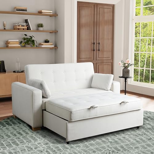 Convertible Sleeper Sofa, Queen Size, Navy Q5867